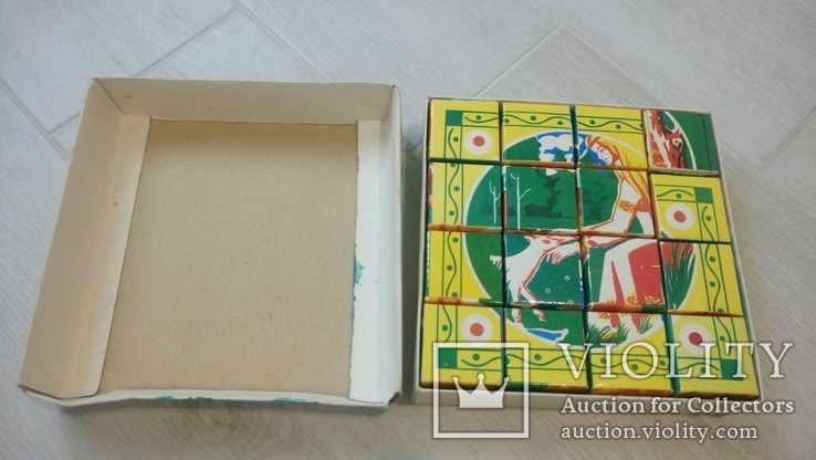 Кубики детские , русские сказки с 6 ти сторон . 22 см. коробка, фото №6
