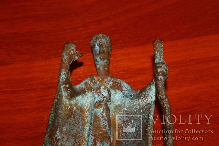Сардинская бронзовая статуэтка вождя племени, фото №4