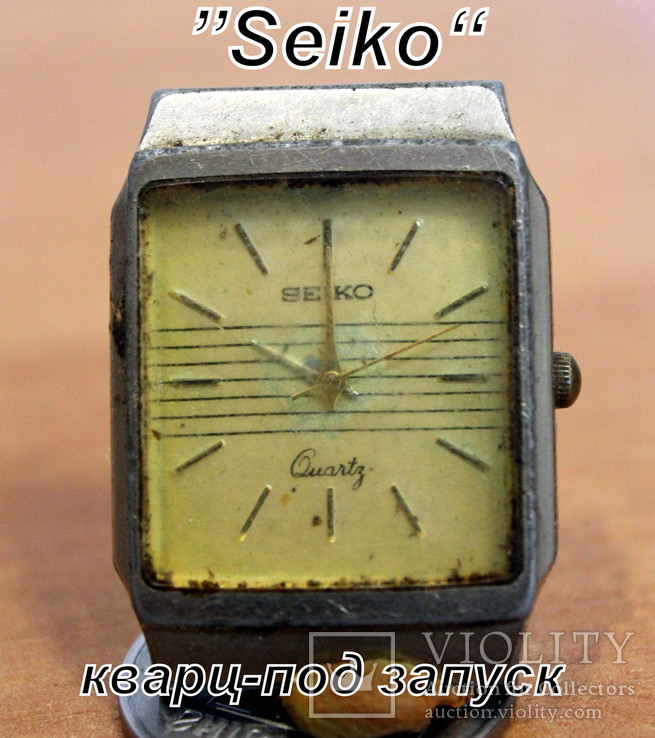"Seiko"(Япония)-кварц.не рабочие-без батарейки., фото №2