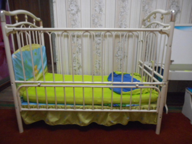 Кроватка детская Металлическая Geoby, фото №2