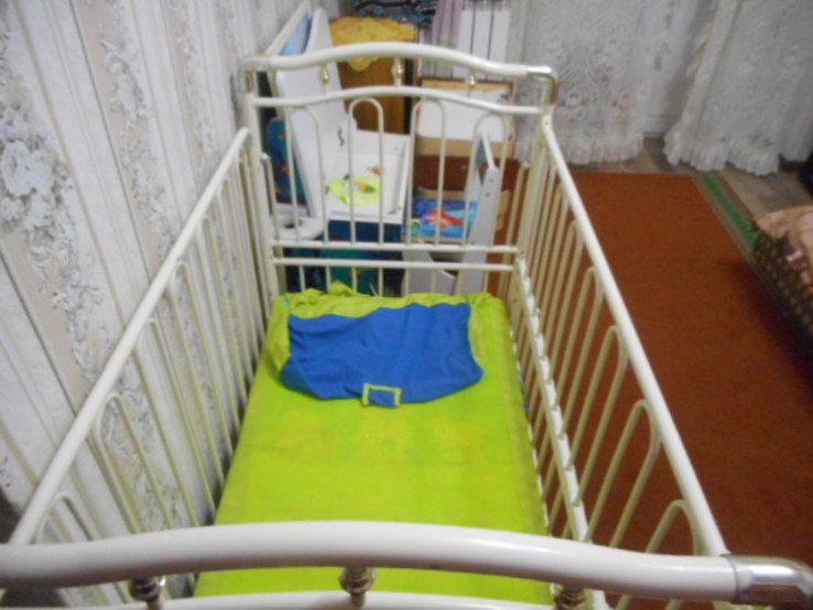 Кроватка детская Металлическая Geoby, фото №4