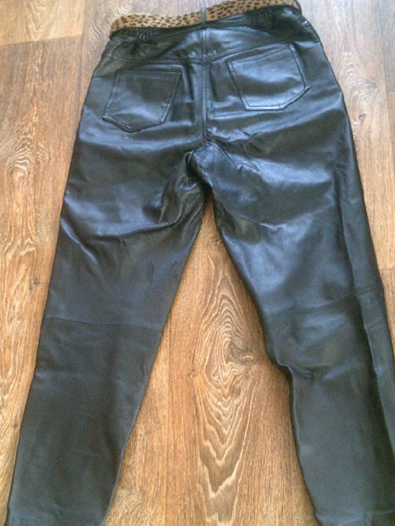 Женские кожаные штаны с ремнем, photo number 9