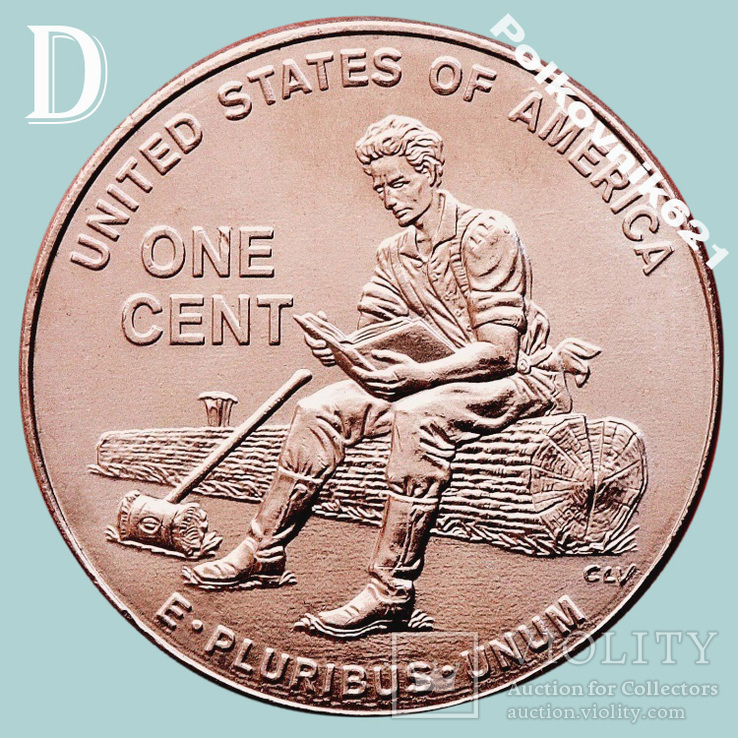 США, 1 цент 2009 года, двор "D" (S3900)
