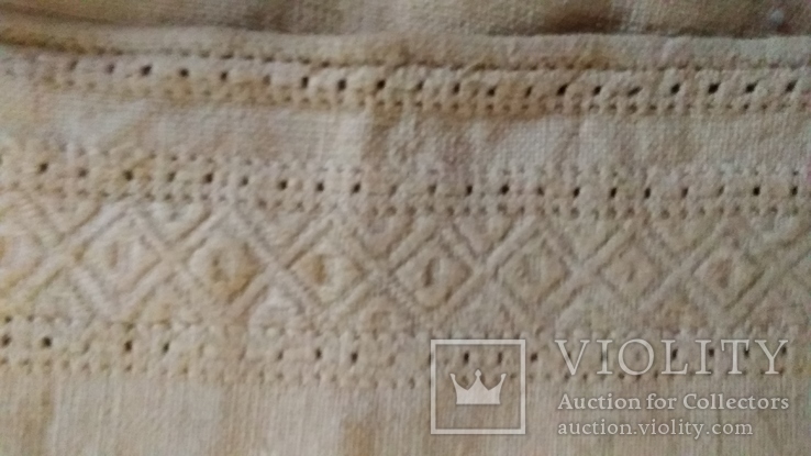 Старинная украинская вышиванка белым побелому.(Сумщина), фото №5