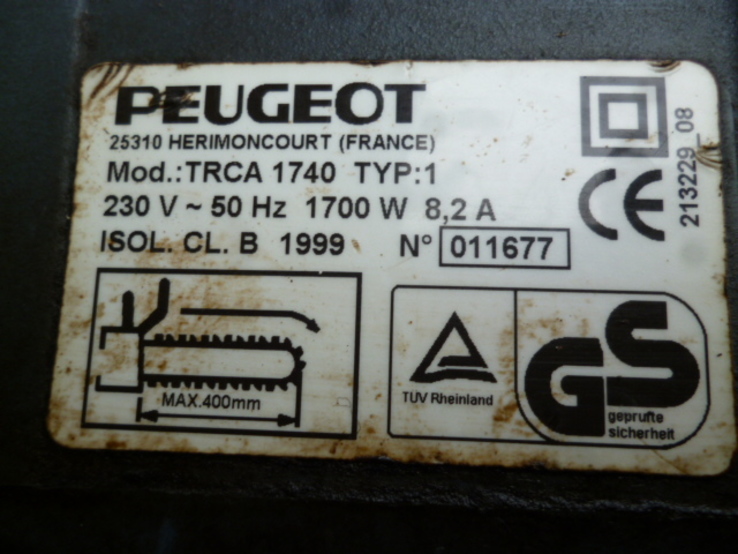 Elektropila PEUGEOT 1700W h Nimechchini, numer zdjęcia 10