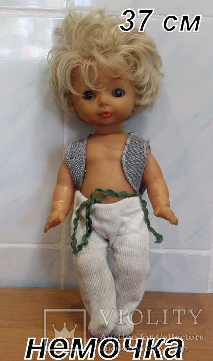 Небольшая куколка ГДР. из пластмассо-резины, фото №2
