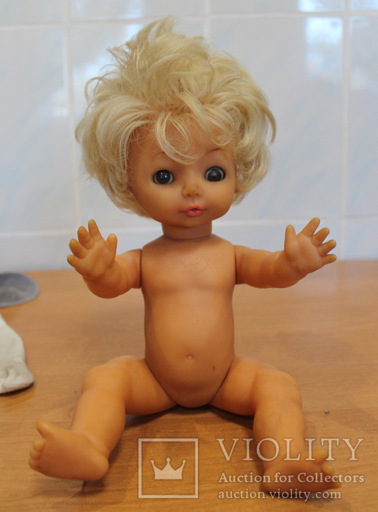 Небольшая куколка ГДР. из пластмассо-резины, фото №8