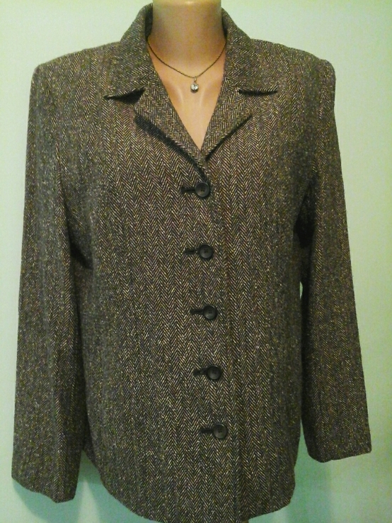 Пиджак Oscar B., p.L, теплая костюмная ткань, демисезон, фото №3