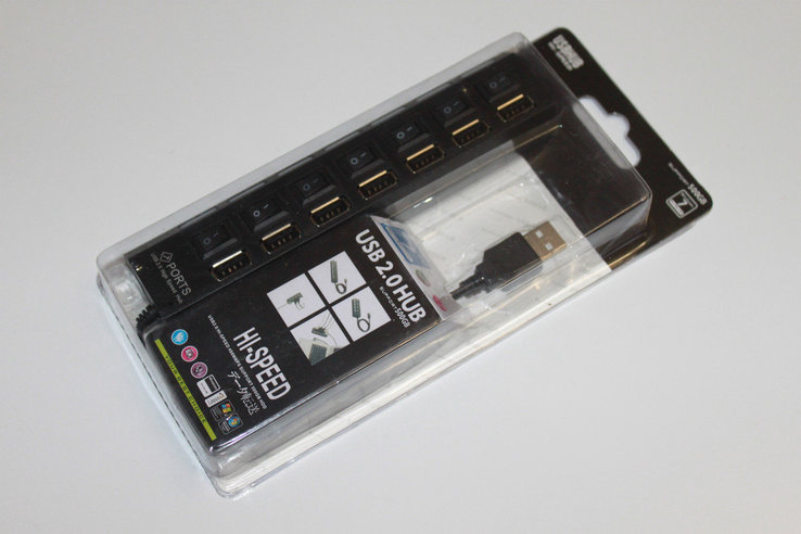 USB HUB (koncentrator) 7 portów z wyłącznikami