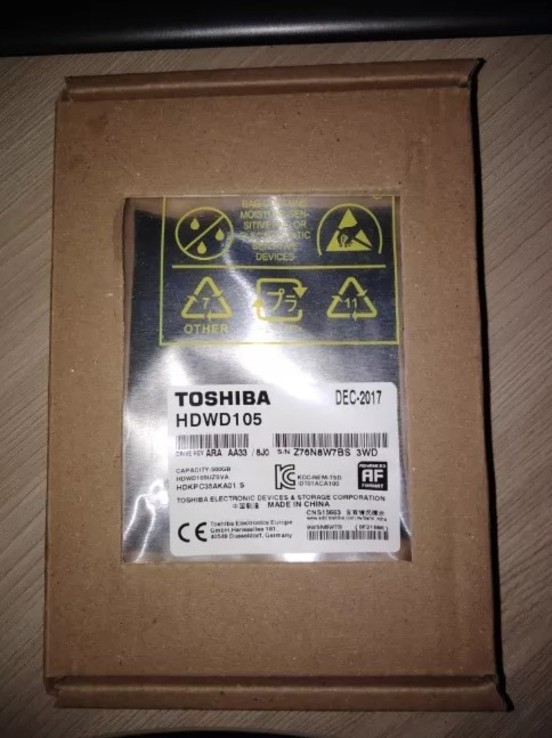 Жесткий диск Toshiba P300 500 GB HDWD105