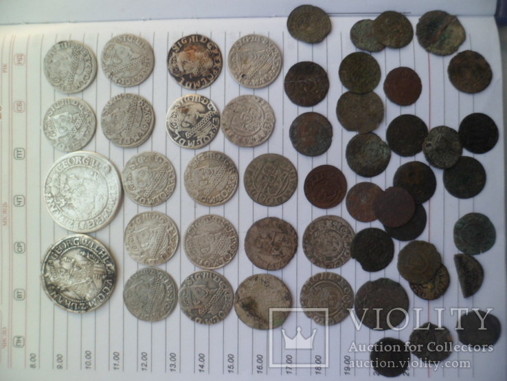 Орти трояки  та інші монети польші 50 шт