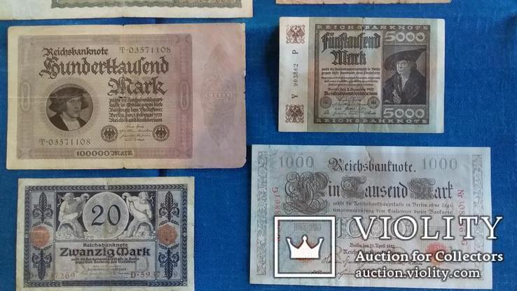 Коллекция банкнот  Германия , Рейх. 17 штук., фото №5