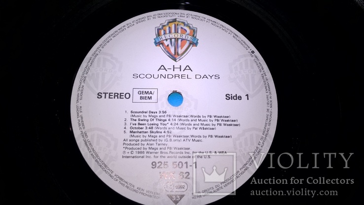 A-ha (Scoundrel Days) 1986. (LP). 12. Vinyl. Пластинка. Germany., фото №7