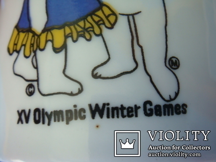 Сувениры талисманы Олимпийских игр: заготовка на флаг и кружка Олимпиада XV, фото №12