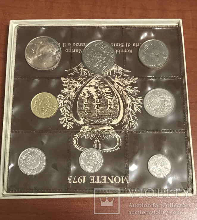 Набор монет Сан Марино 1973 г, фото №5