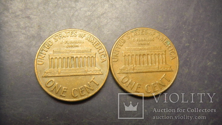 1 цент США 1969 (два різновиди), фото №3