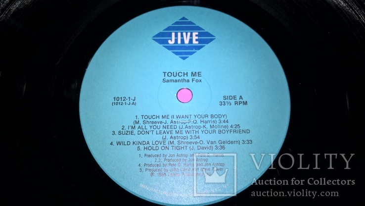 Samantha Fox (Touch Me) 1986. (LP). 12. Vinyl. Пластинка. U.S.A. NM/EX+, фото №4