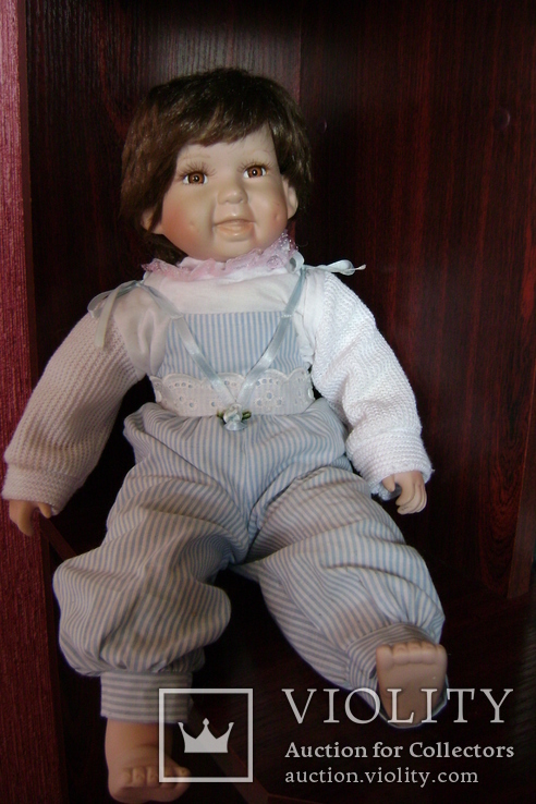 Фарфоровая кукла 44 см., фото №2