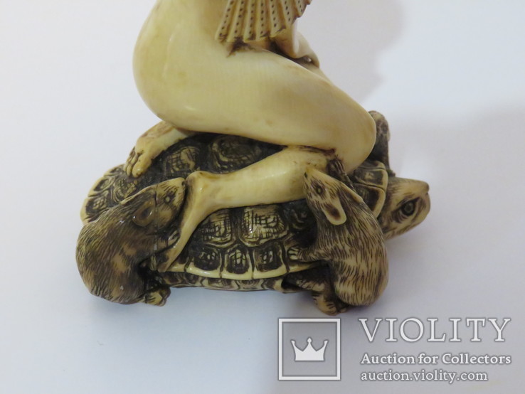 Скульптурная  композиция ‘’ Голая девица на черепахе ,‘’ нач . ХХ в.,  Западная Европа, фото №7