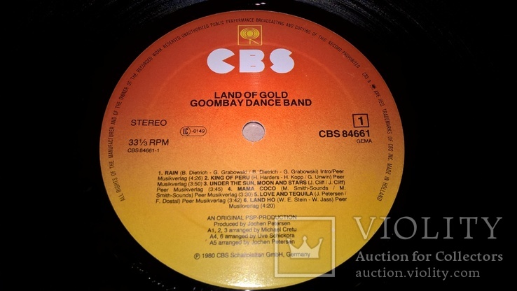 Goombay Dance Band (Land Of Gold) 1980. (LP). 12. Vinyl. Пластинка. Holland. NM/EX+, фото №4