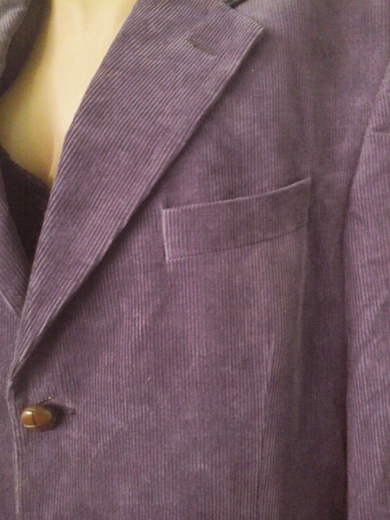 Вельветовый мужской пиджак, р.L (см.замеры!), фото №3