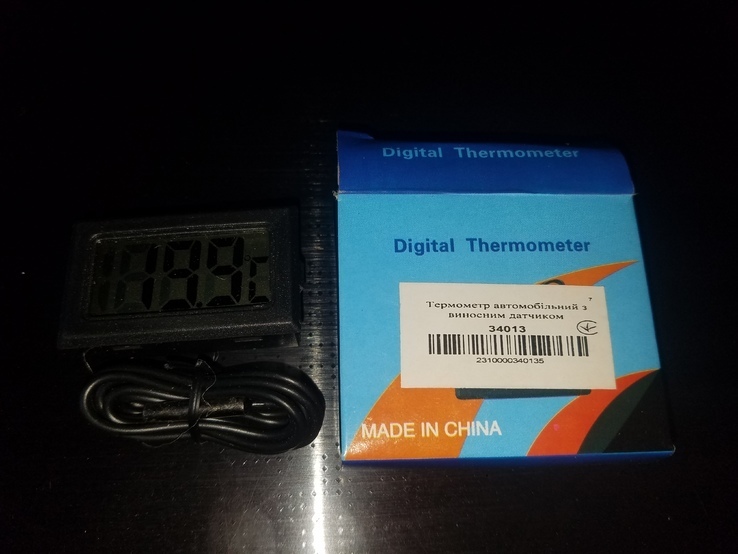 Электронный цифровой термометр с выносным датчиком, фото №4