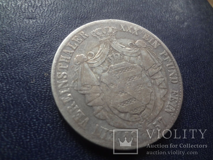 Талер  1857 Саксония   серебро   (1.3.14)~, фото №5