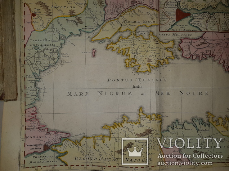 1750-е Карта Черного моря - 65х55 см., фото №3