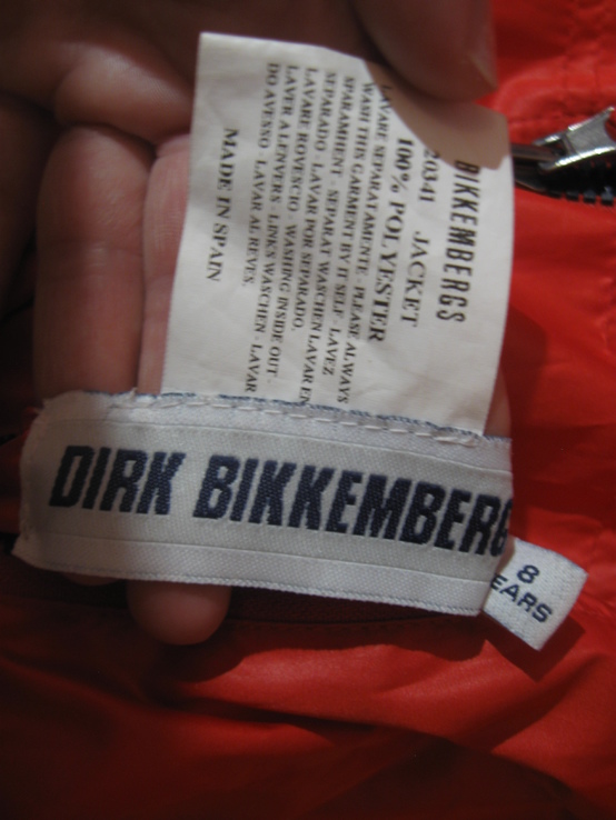 Двостороння куртка на 8-9 рочків Dirk Bikkembergs, numer zdjęcia 8