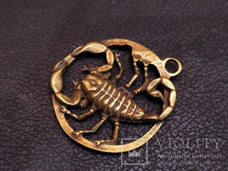 Рак коллекционная миниатюра бронза брелок, фото №3
