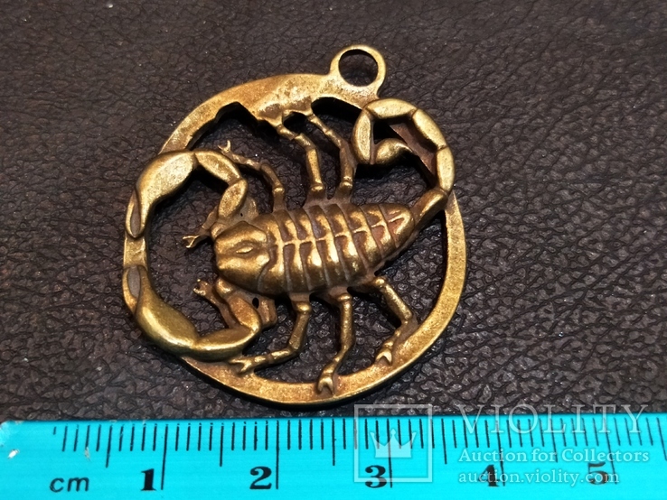 Рак коллекционная миниатюра бронза брелок, фото №5