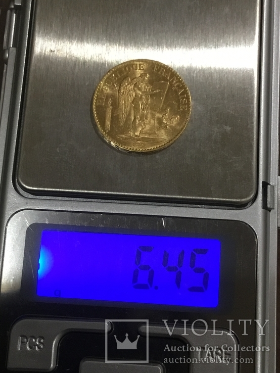 20 франков 1893 А Франция золото к6л5, фото №5