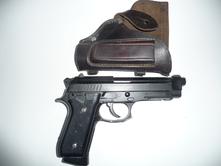 Пневматический пистолет KWC Beretta M92 +кож.кобура + 5 балонов+100 пуль, photo number 2