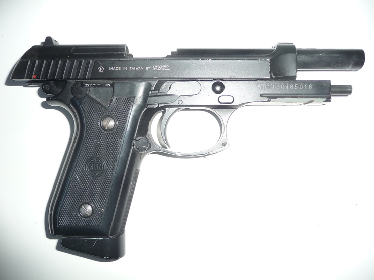 Пневматический пистолет KWC Beretta M92 +кож.кобура + 5 балонов+100 пуль, photo number 5