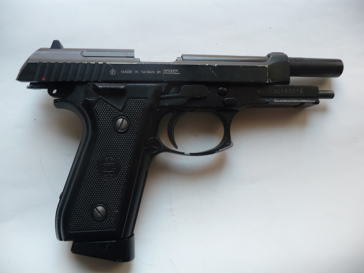 Пневматический пистолет KWC Beretta M92 +кож.кобура + 5 балонов+100 пуль, photo number 9