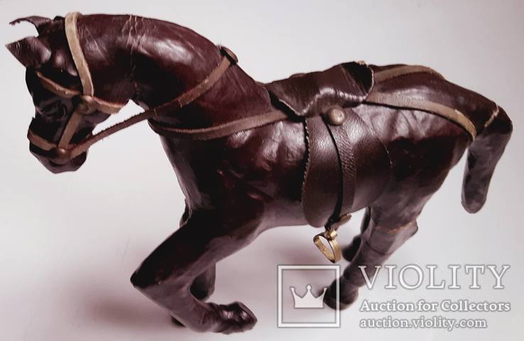 Конь,лошадь обтянутая кожей.на реставрацию., фото №2