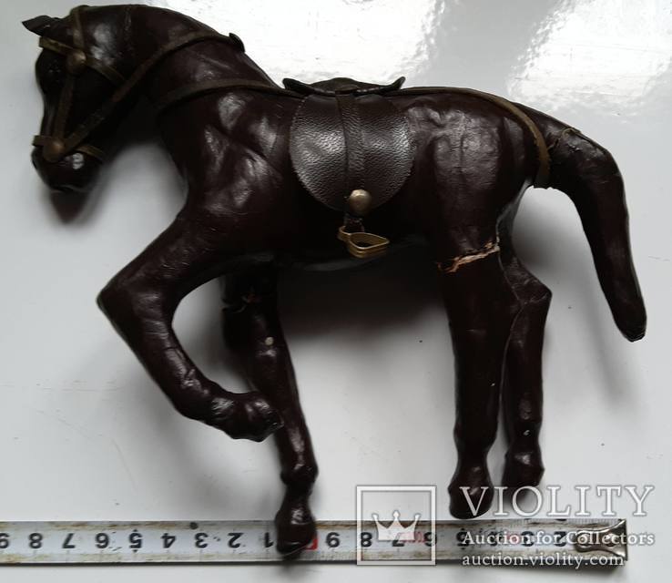 Конь,лошадь обтянутая кожей.на реставрацию., фото №10