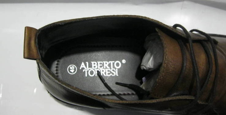 Кожаные Ботинки 45 р. Alberto Torresi, фото №4