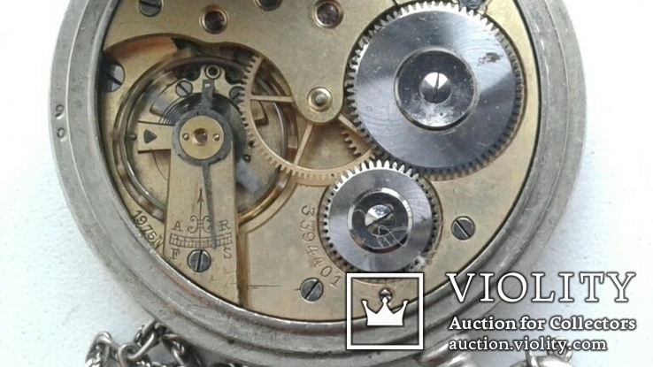 Швейцарские часы лонжинес 30х годов 20 века.рабочие с серебрянной цепочкой, фото №4