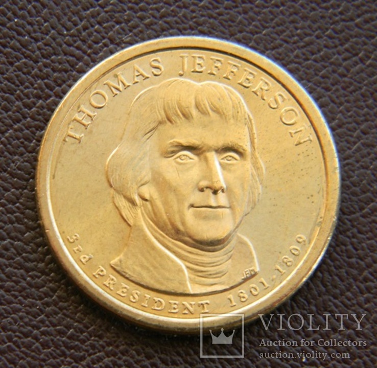 США 1 доллар 2007, 3 президент Томас Джефферсон (1801—1809), фото №2