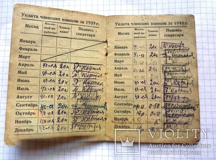 Комсомольский билет 1938 года, фото №5