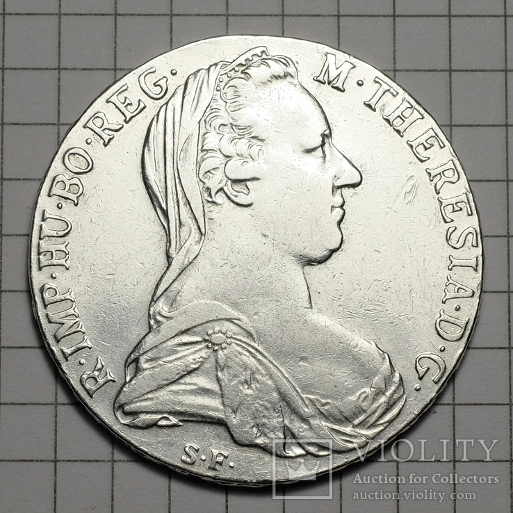 Австрия Талер Марии Терезии 1780 серебро, фото №3