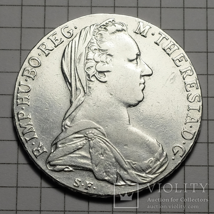 Австрия Талер Марии Терезии 1780 серебро, фото №2