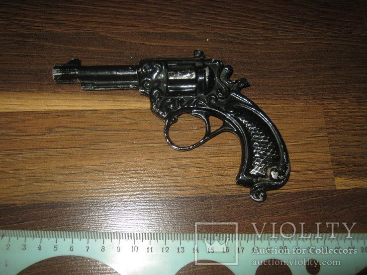 Цельнолитой револьвер, СССР, алюминий, фото №3