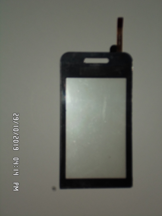 Тачскрин сенсор Samsung S5230 Star черный со скотчем, фото №2