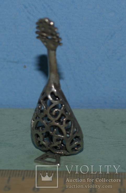 1.Фігурка-мініатюрка (музичний інструмент).Срібло 800пр. 9,95грам, фото №3