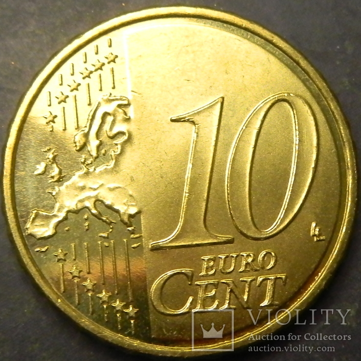 10 євроцентів Андорра 2014 UNC рідкісна, фото №3