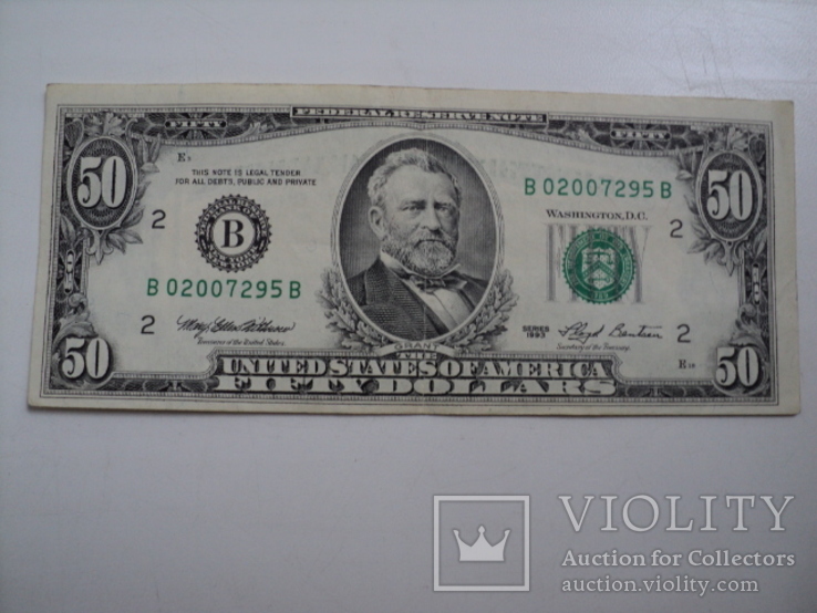 50 доларів США 1993, фото №2