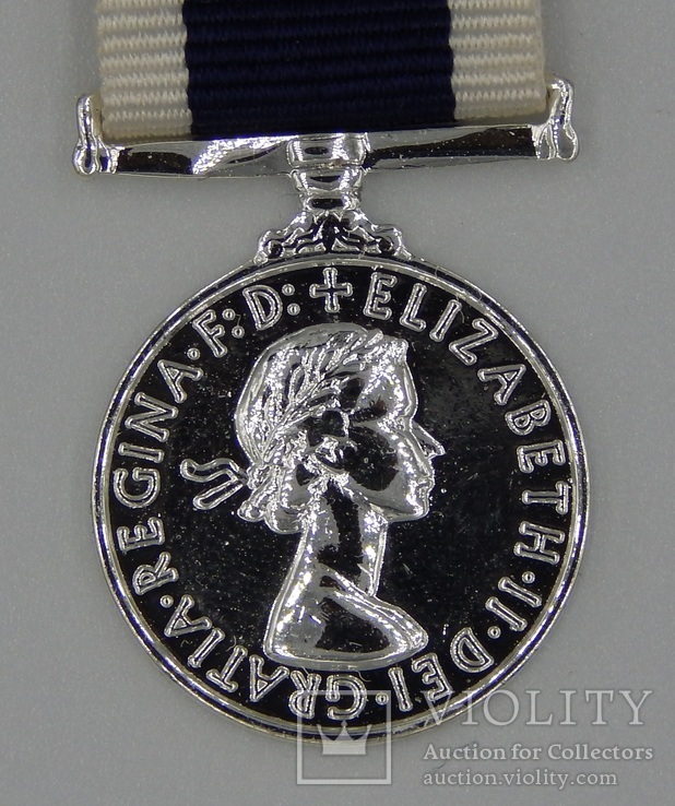 Великобритания. Медаль. Медаль военно-морского флота за отличную службу. Миниатюра., фото №4
