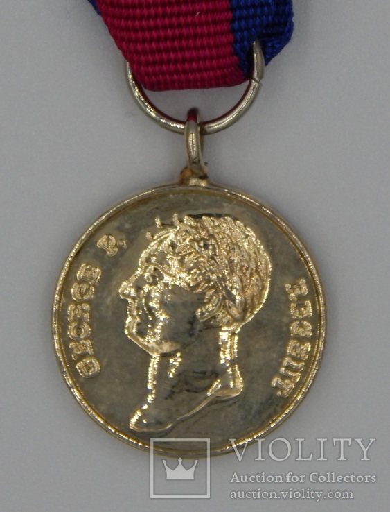 Великобритания. Медаль. Медаль Ватерлоо. Миниатюра., фото №2